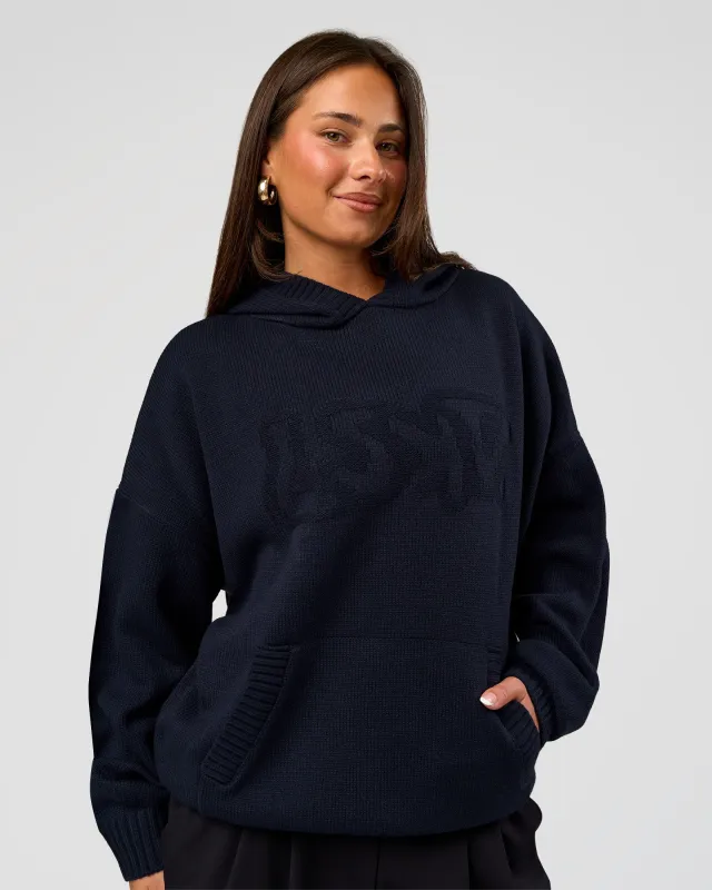 All Day Active Knitted Hoodie - Future Navy made by LSKD