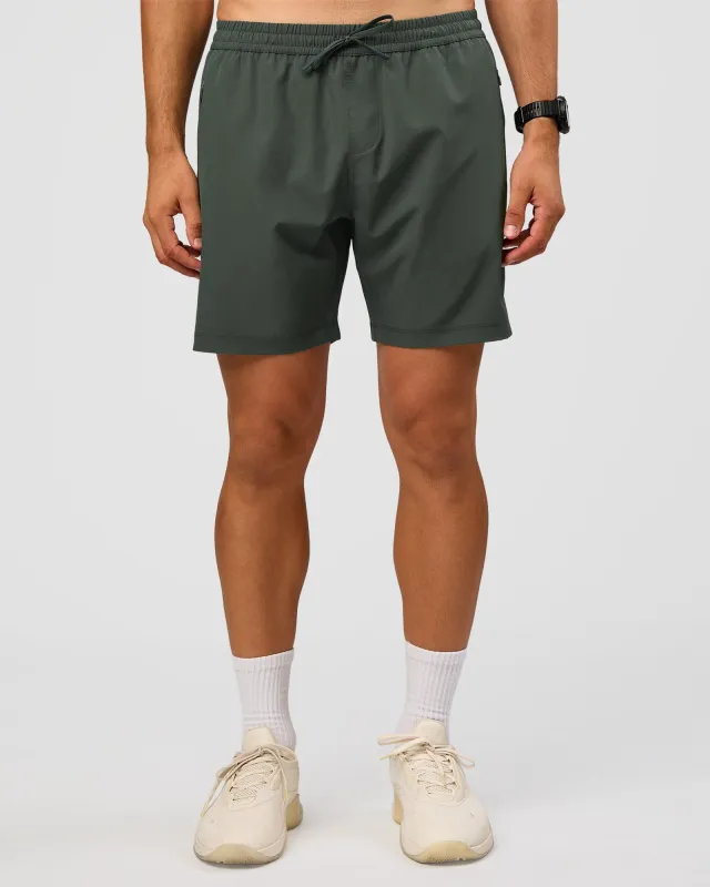 Rep 7'' Performance Short - Carbon Green made by LSKD