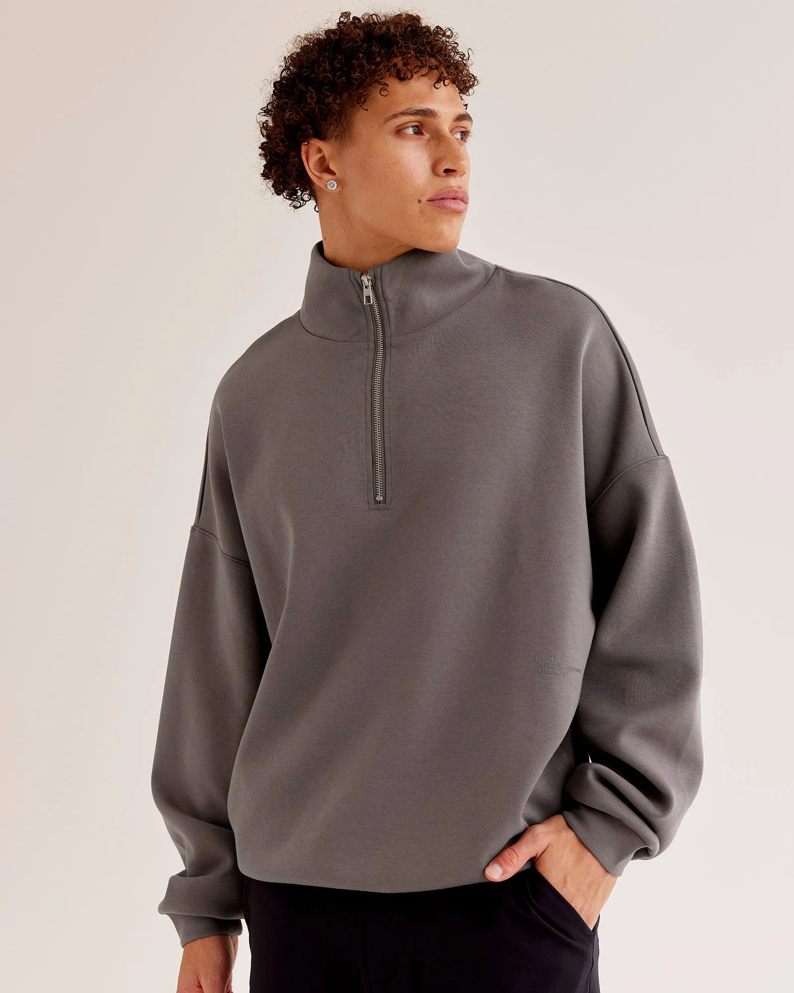 AfterDark ZeroCrease Quarter Zip - Duskstone sold by LSKD product image thumbnail 3