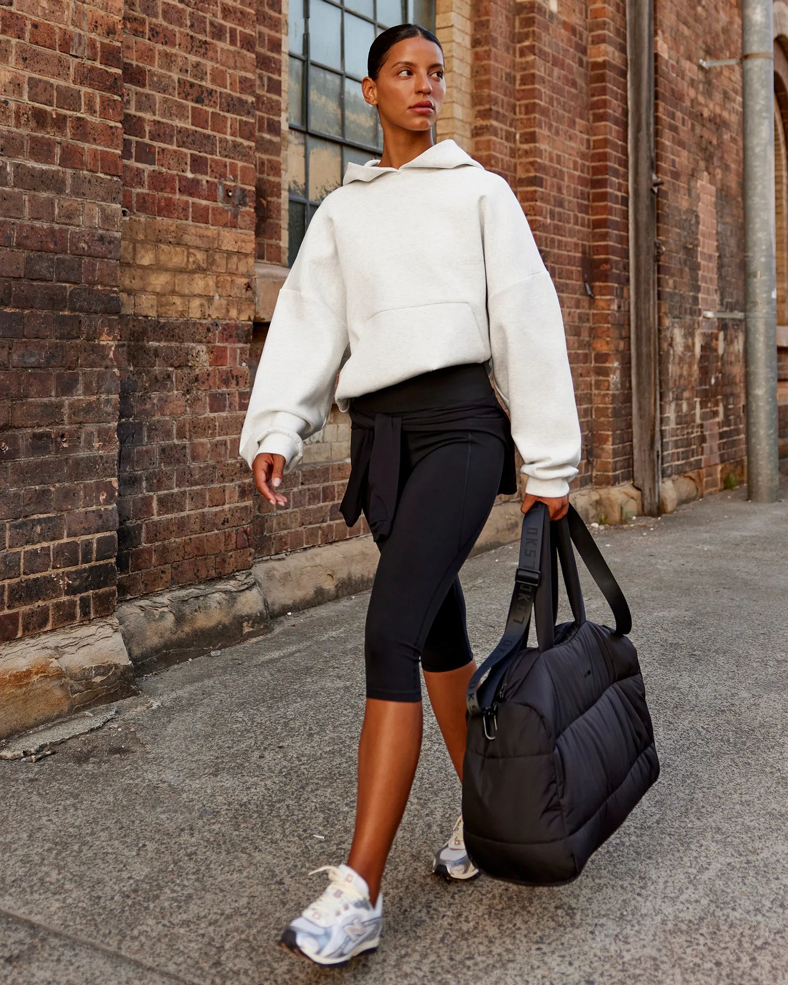 AfterDark ZeroCrease Oversized Hoodie - Silver Marl sold by LSKD product image thumbnail 5