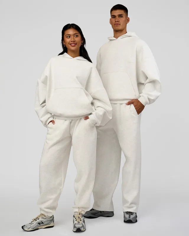 AfterDark ZeroCrease Oversized Hoodie - Silver Marl made by LSKD