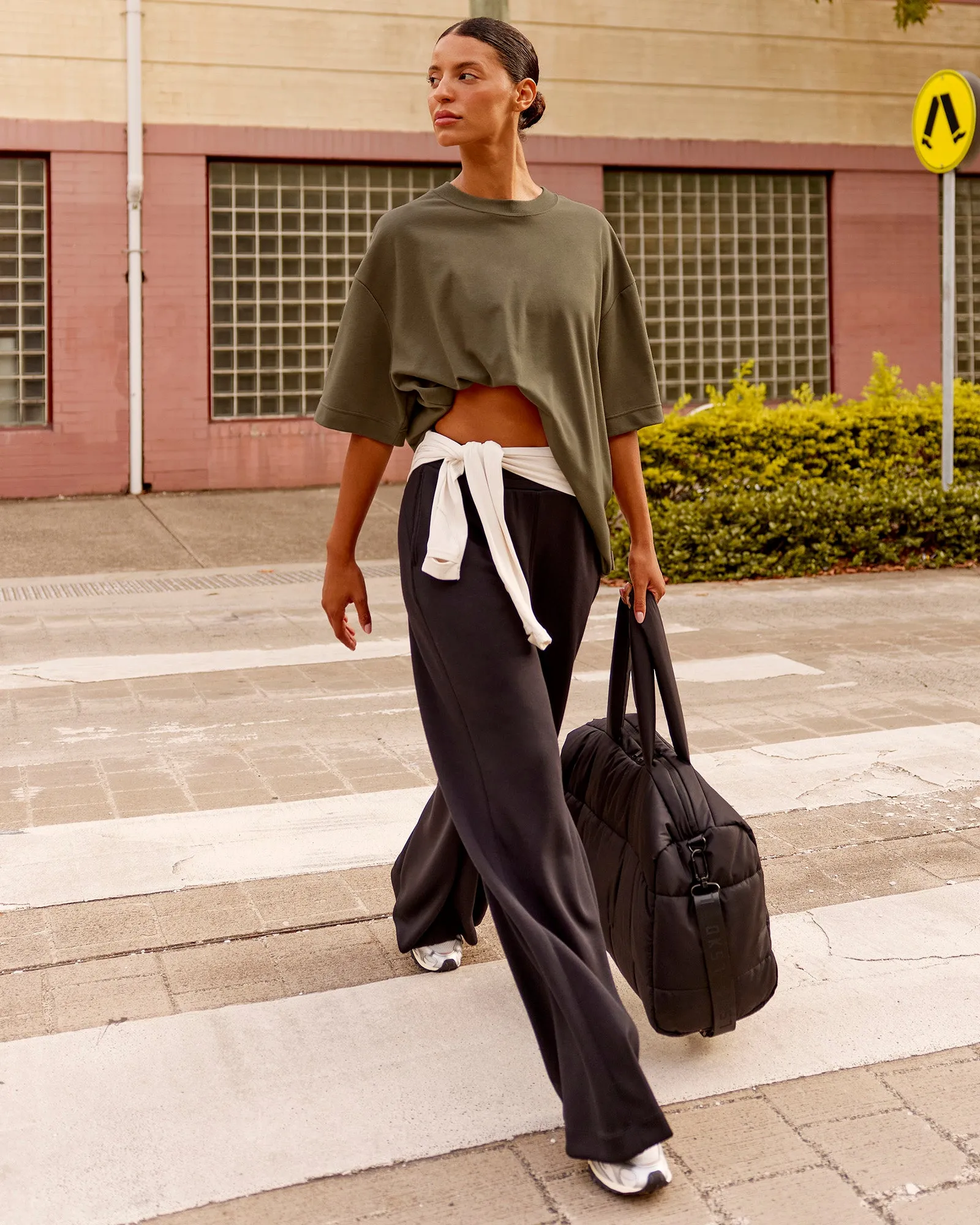 AfterDark ZeroCrease Oversized Tee - Walnut Grey sold by LSKD product image thumbnail 4