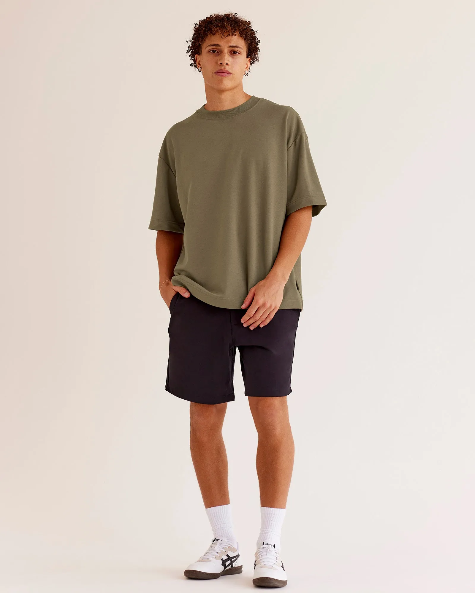 AfterDark ZeroCrease Oversized Tee - Walnut Grey sold by LSKD product image thumbnail 3
