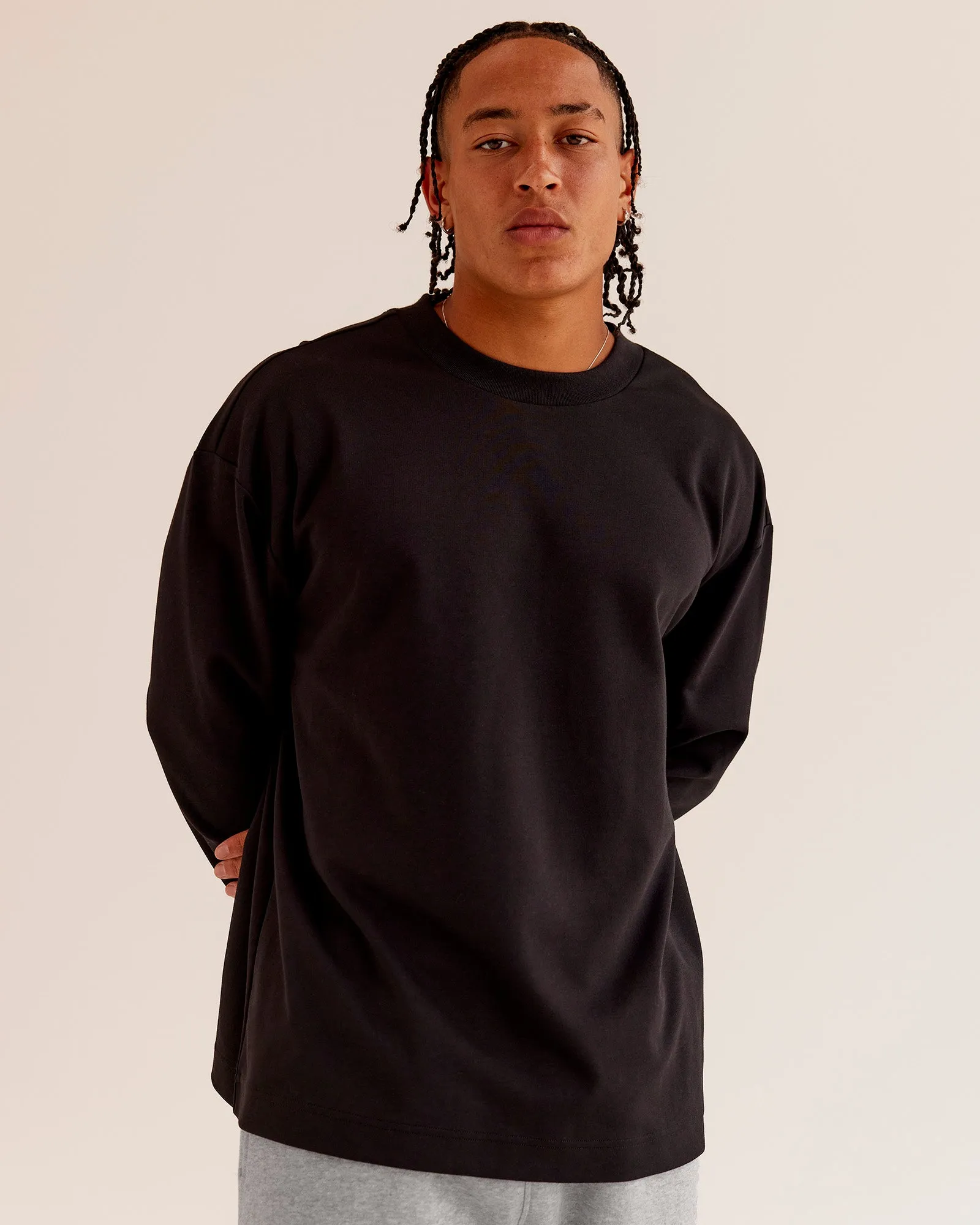 AfterDark ZeroCrease Long Sleeve Tee - Black sold by LSKD product image thumbnail 2