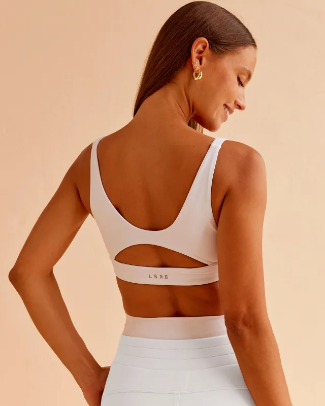 Vitality Sports Bra - White made by LSKD