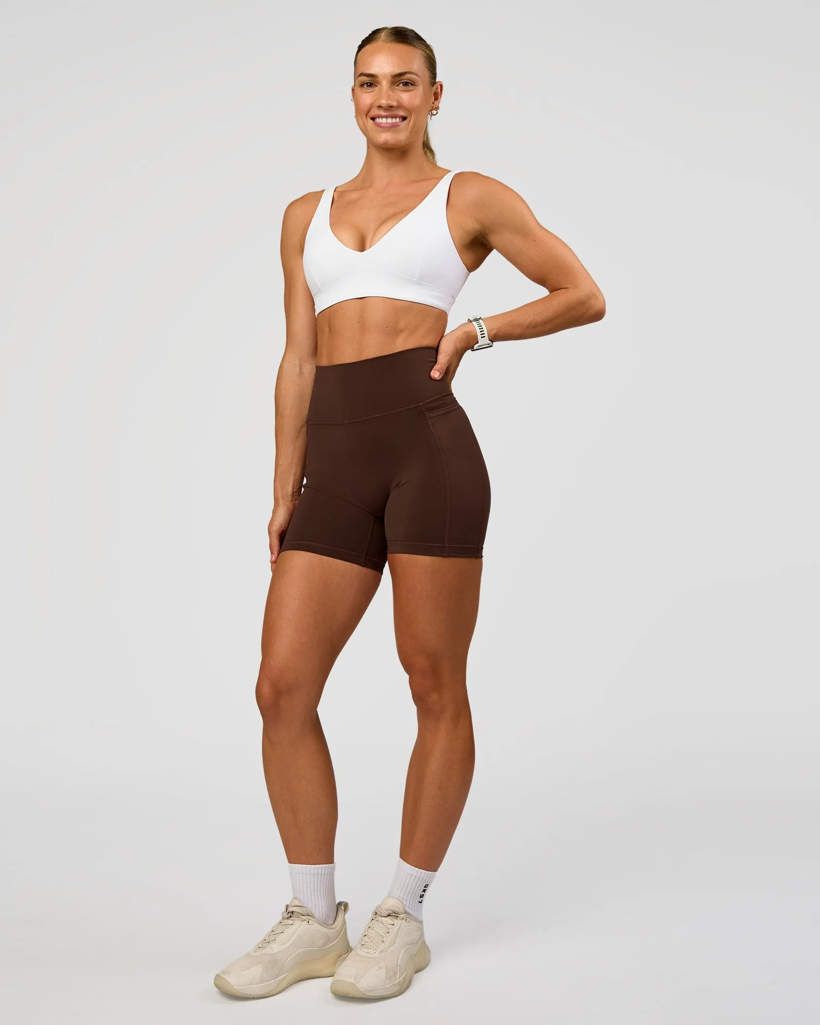Vitality Sports Bra - White sold by LSKD product image thumbnail 5