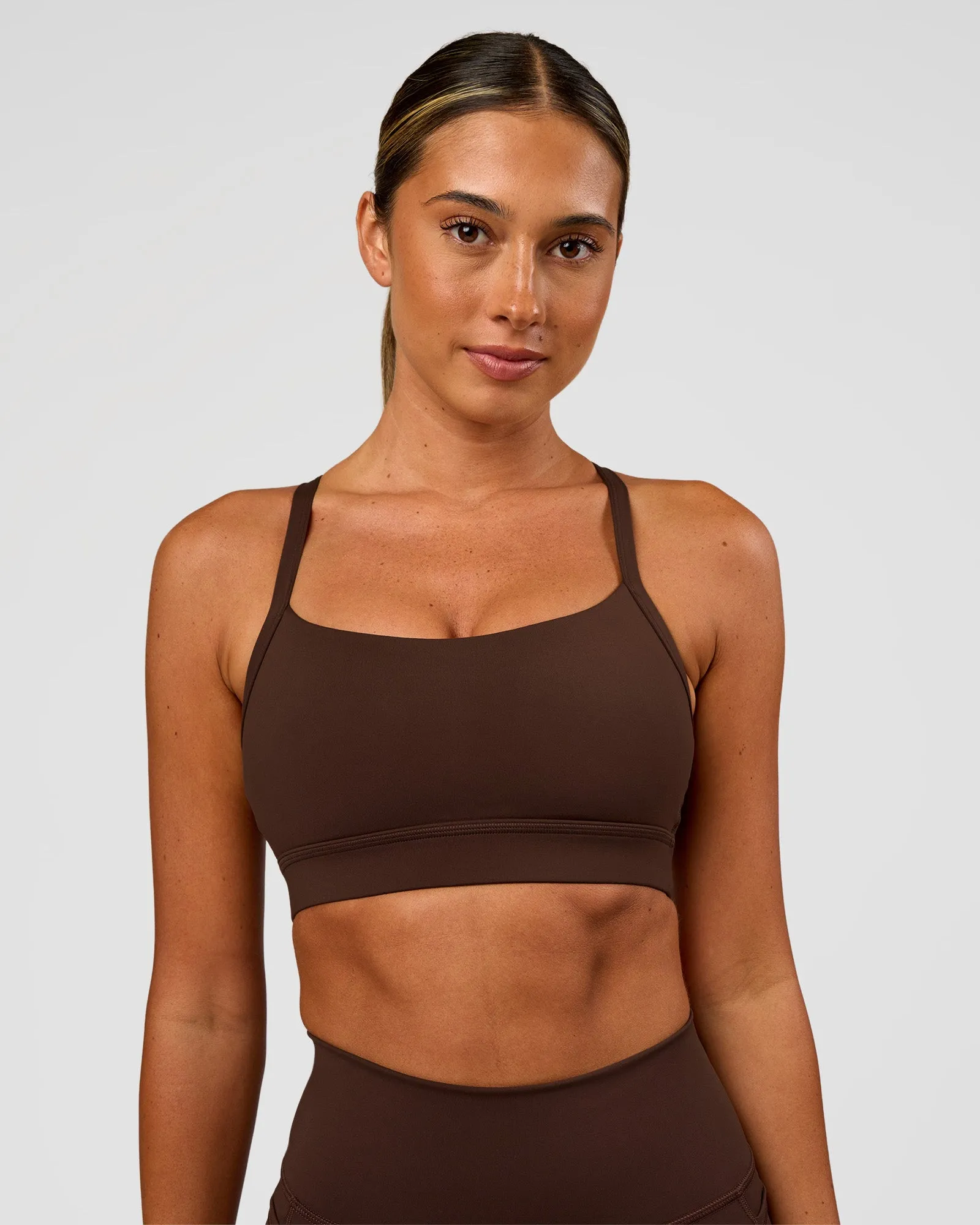 Momentum Sports Bra - Hot Chocolate sold by LSKD