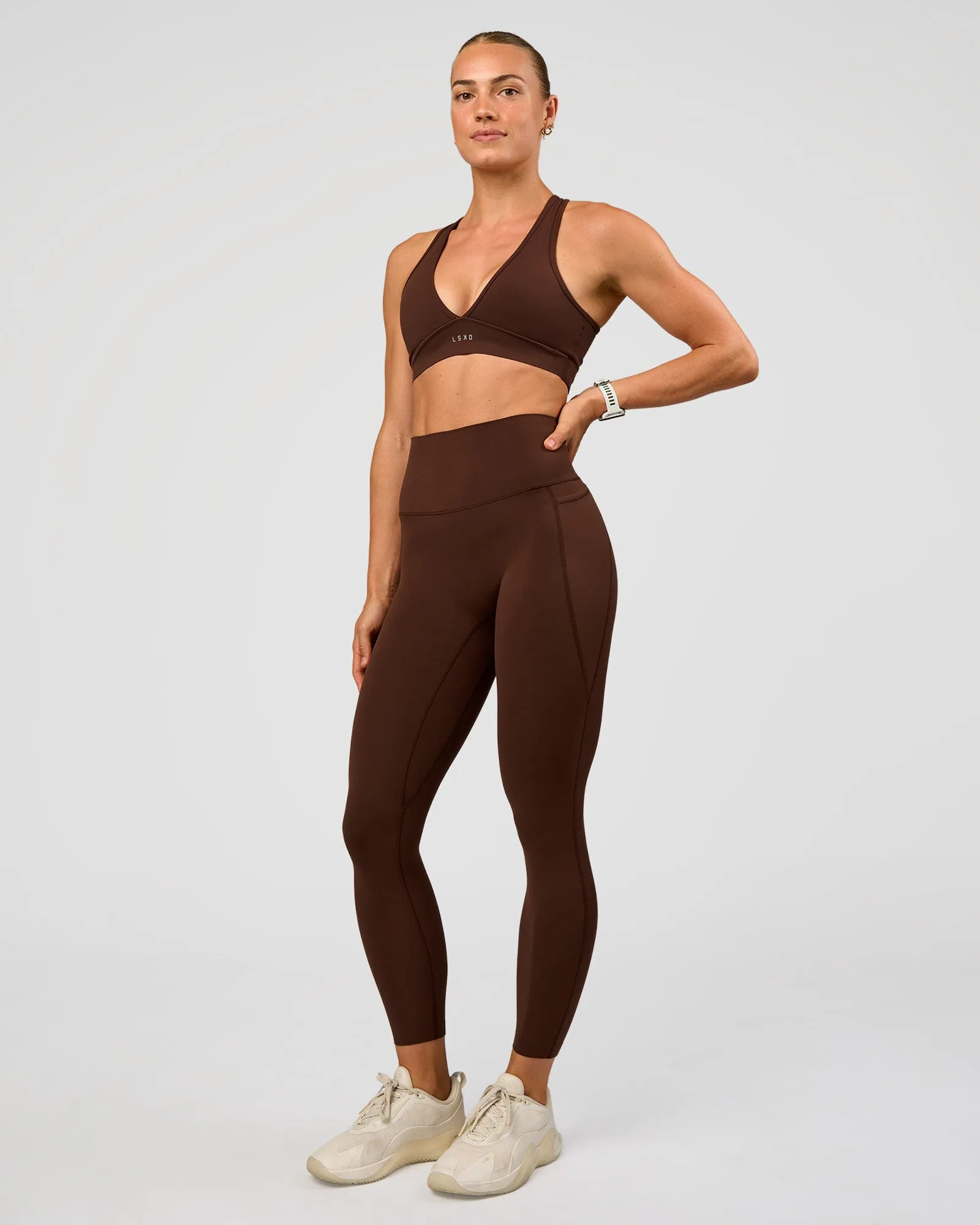 Elixir Ultra High-Rise 7/8 Legging Pockets - Hot Chocolate sold by LSKD