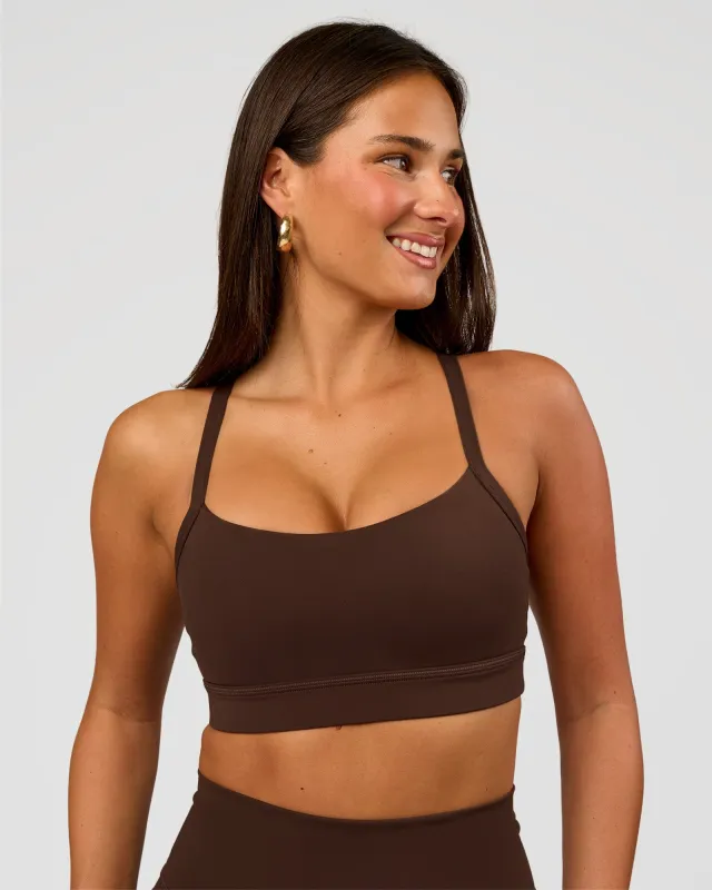 Momentum Sports Bra D/DD/E - Hot Chocolate made by LSKD