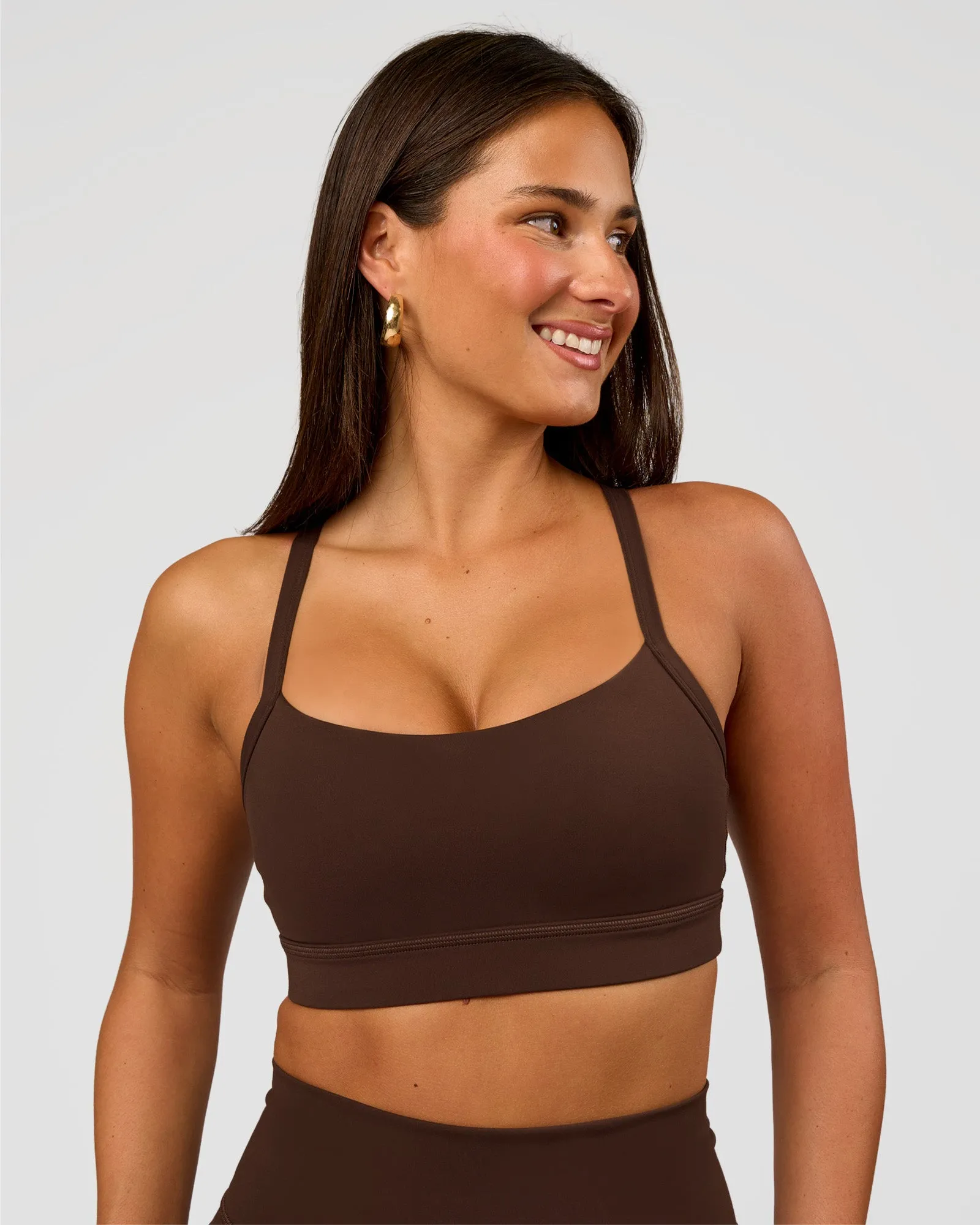 Momentum Sports Bra D/DD/E - Hot Chocolate sold by LSKD