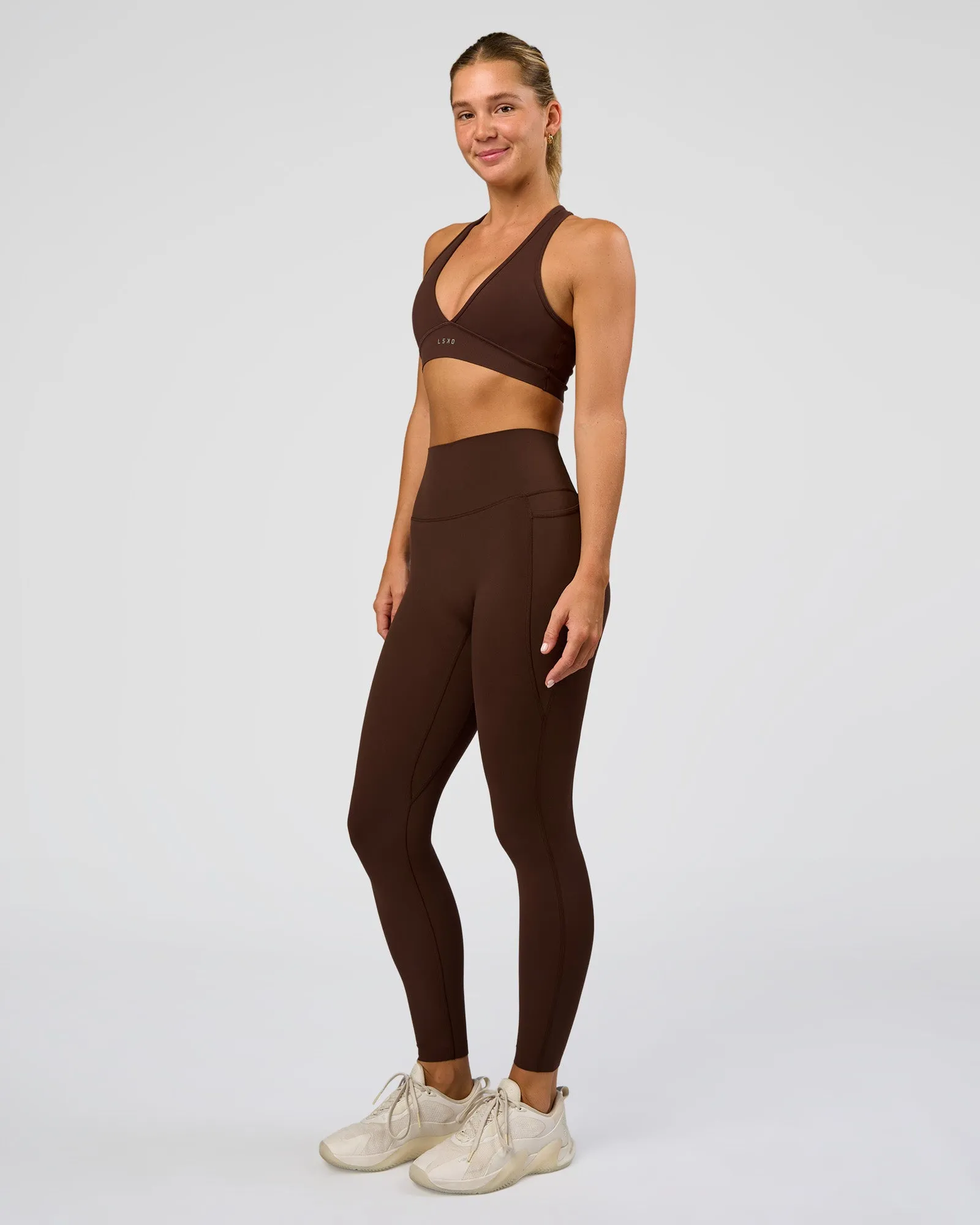 Stamina Sports Bra - Hot Chocolate sold by LSKD product image thumbnail 5
