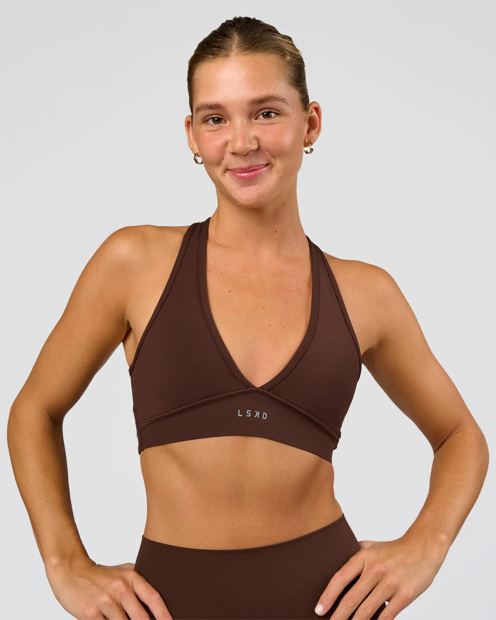 Stamina Sports Bra - Hot Chocolate sold by LSKD