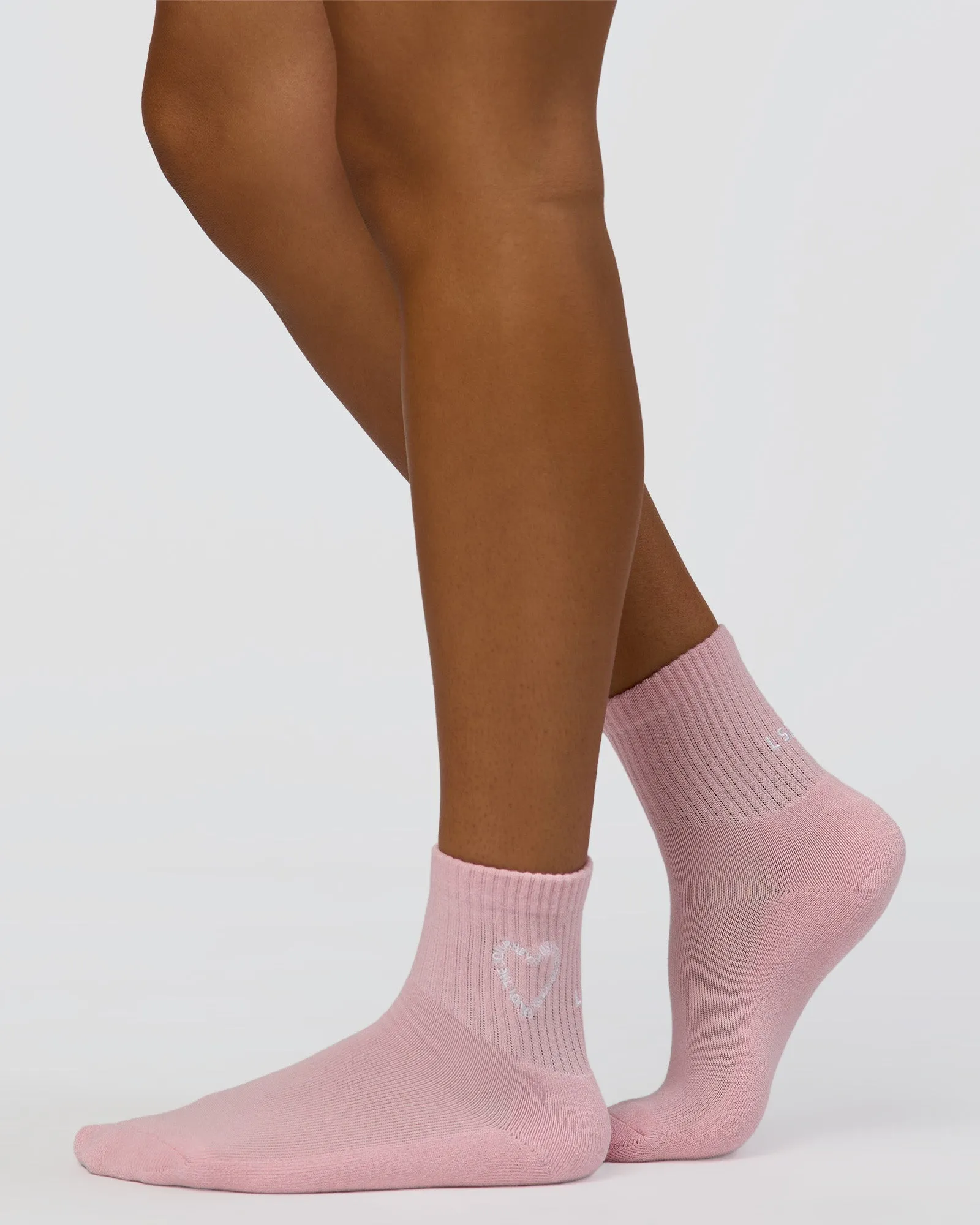 Love The Process Quarter Socks - Marshmallow-White sold by LSKD