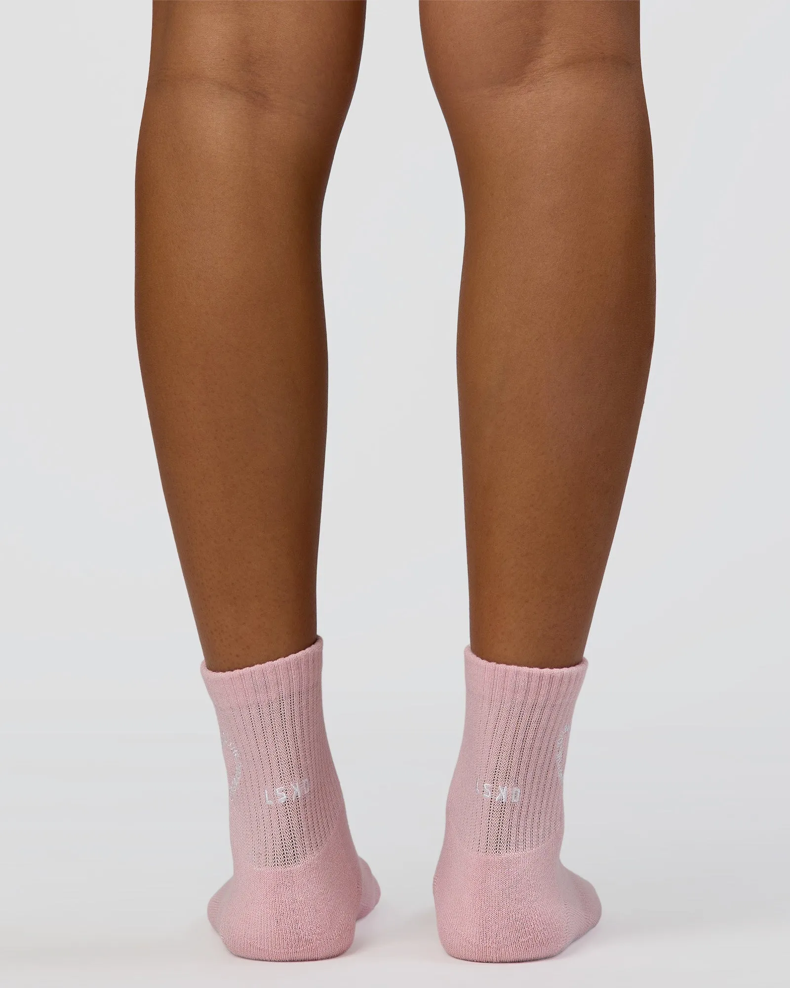 Love The Process Quarter Socks - Marshmallow-White sold by LSKD product image thumbnail 3