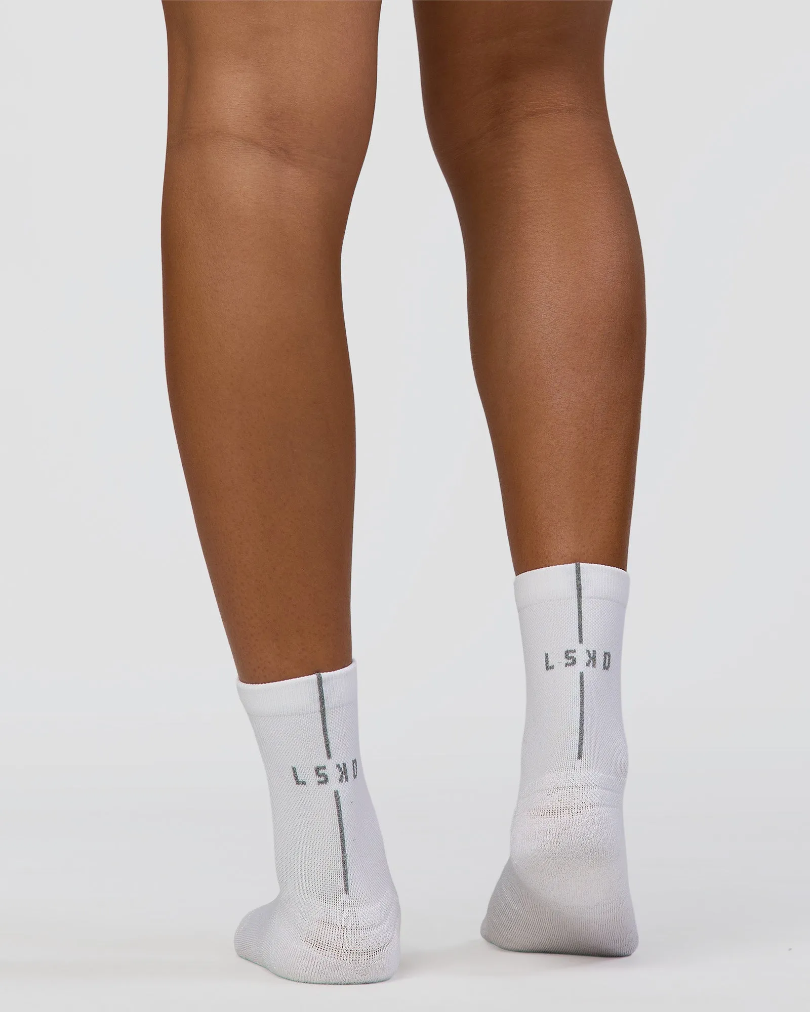 Race Performance Quarter Socks - White-Reflective sold by LSKD product image thumbnail 2