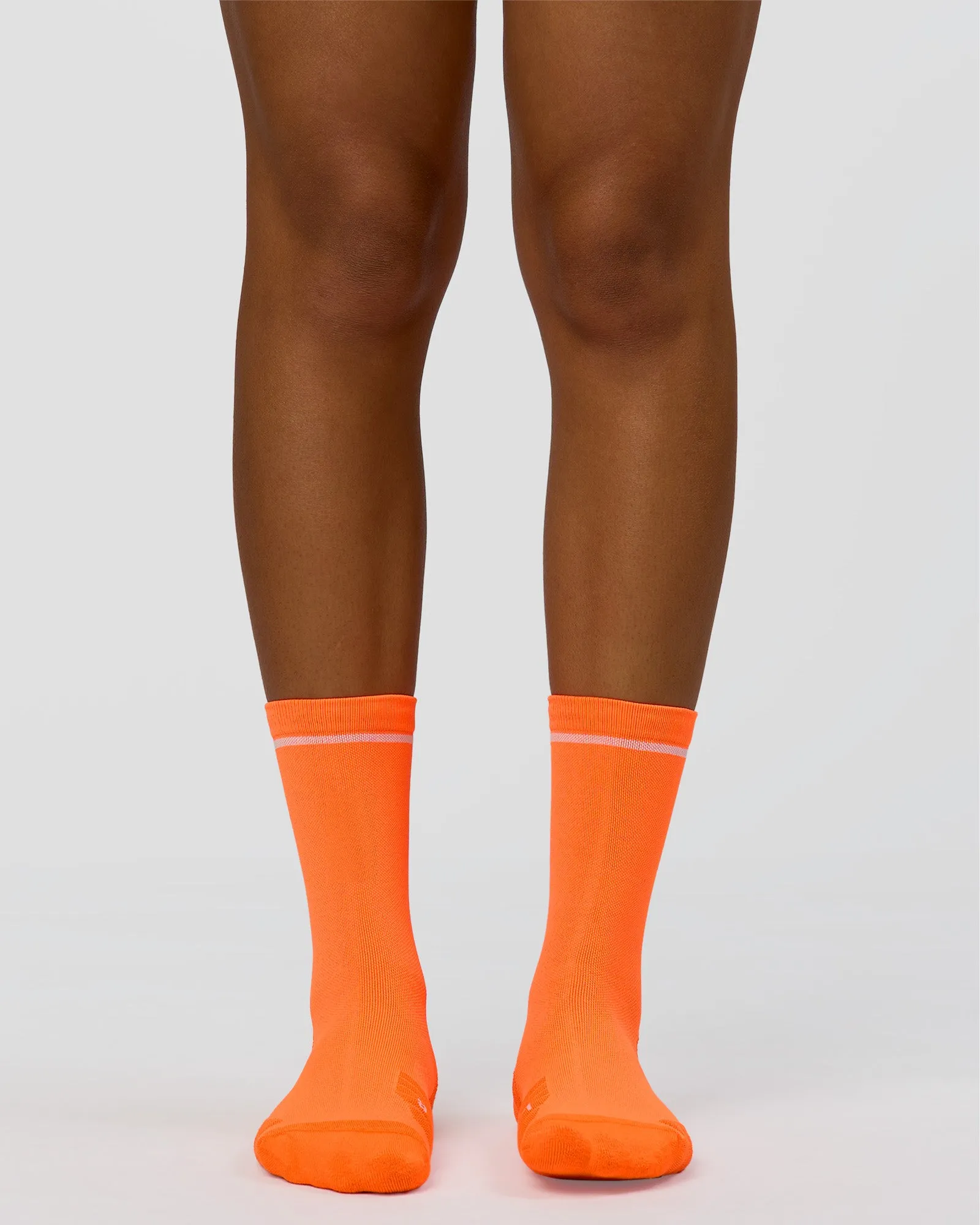 Fast Performance Crew Socks 2.0 - Neon Orange-White sold by LSKD product image thumbnail 3