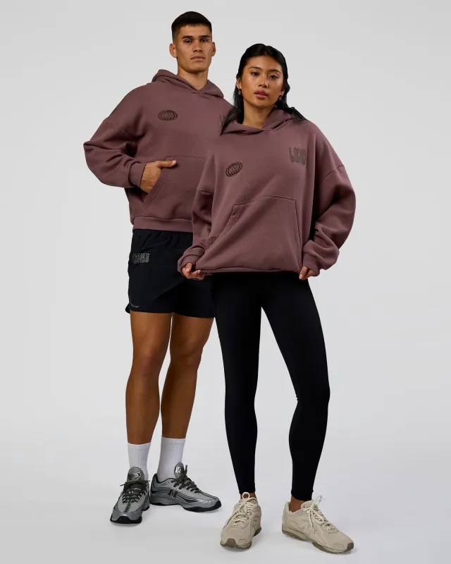 Static Grit Unisex Boxy Hoodie - Cocoa Powder-Hot Chocolate made by LSKD