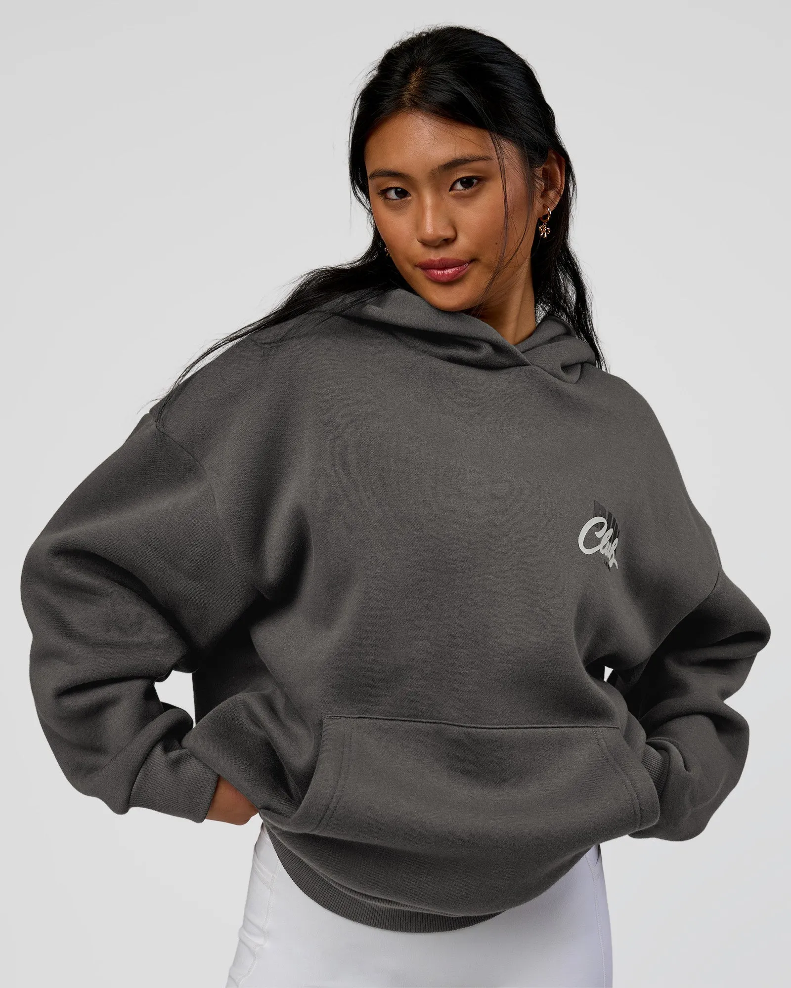 Run Club Script Oversized Hoodie - Dark Storm-Alloy sold by LSKD product image thumbnail 5