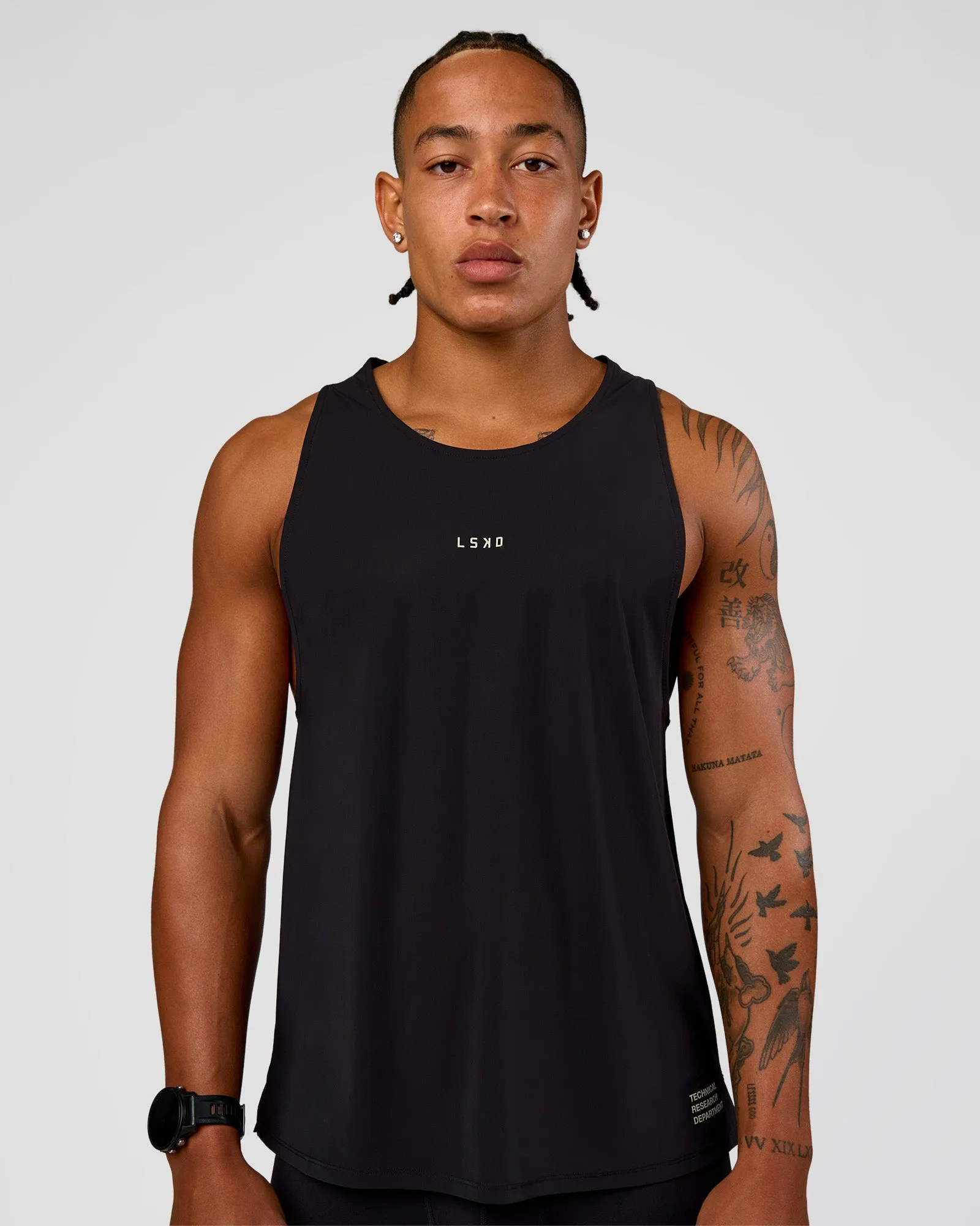Cadence Run Club Script Values Tank - Black-Alloy sold by LSKD product image thumbnail 2