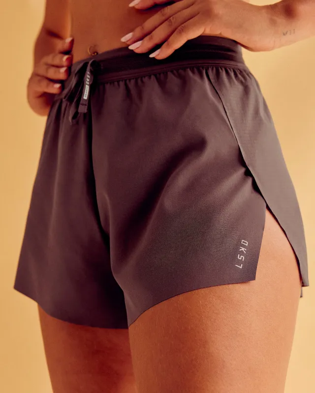 Accelerate 3" High-Rise Running Short - Cocoa Powder made by LSKD