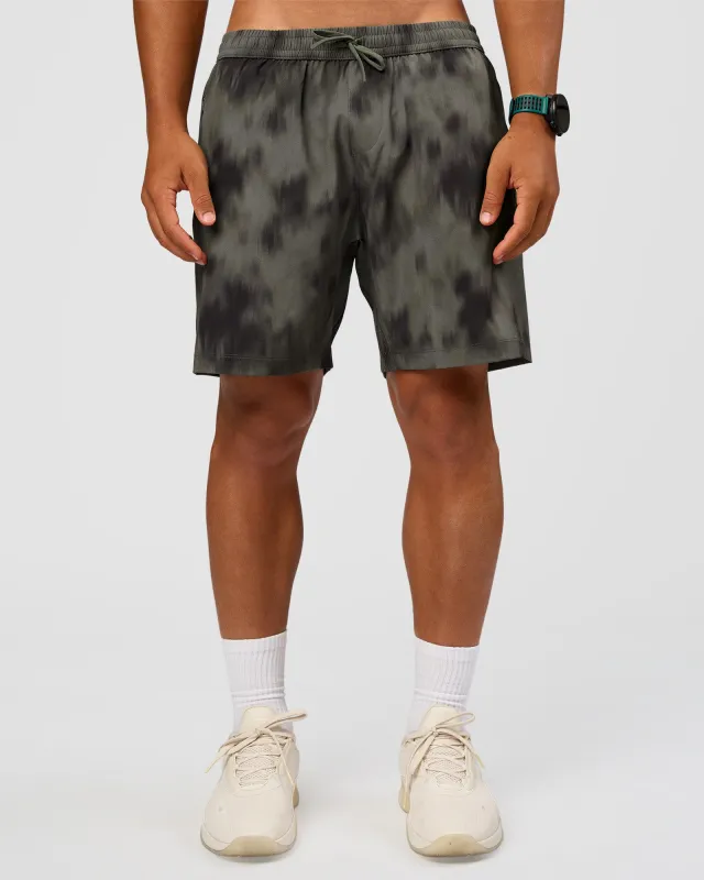 Rep 7" Performance Short - Camo Washed Walnut Grey made by LSKD