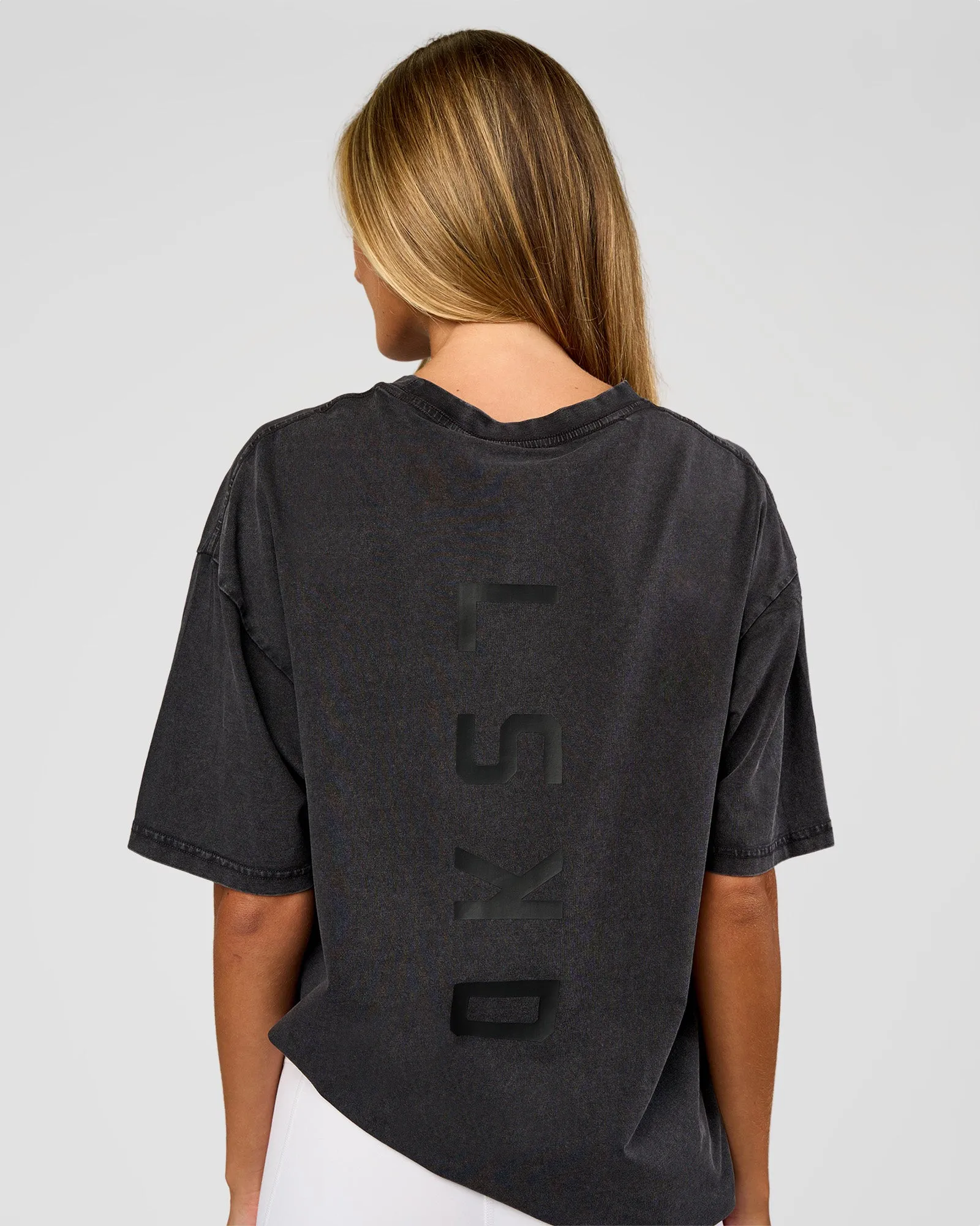 Shadow Mode FLXCotton Oversized Tee - Black Washed sold by LSKD product image thumbnail 5