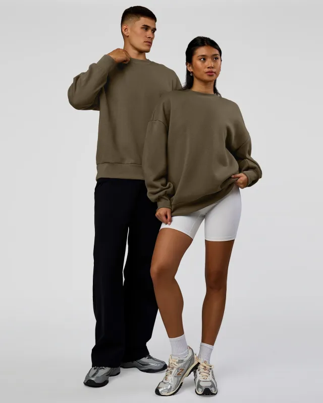 Shadow Mode Oversized Sweater - Walnut Grey made by LSKD