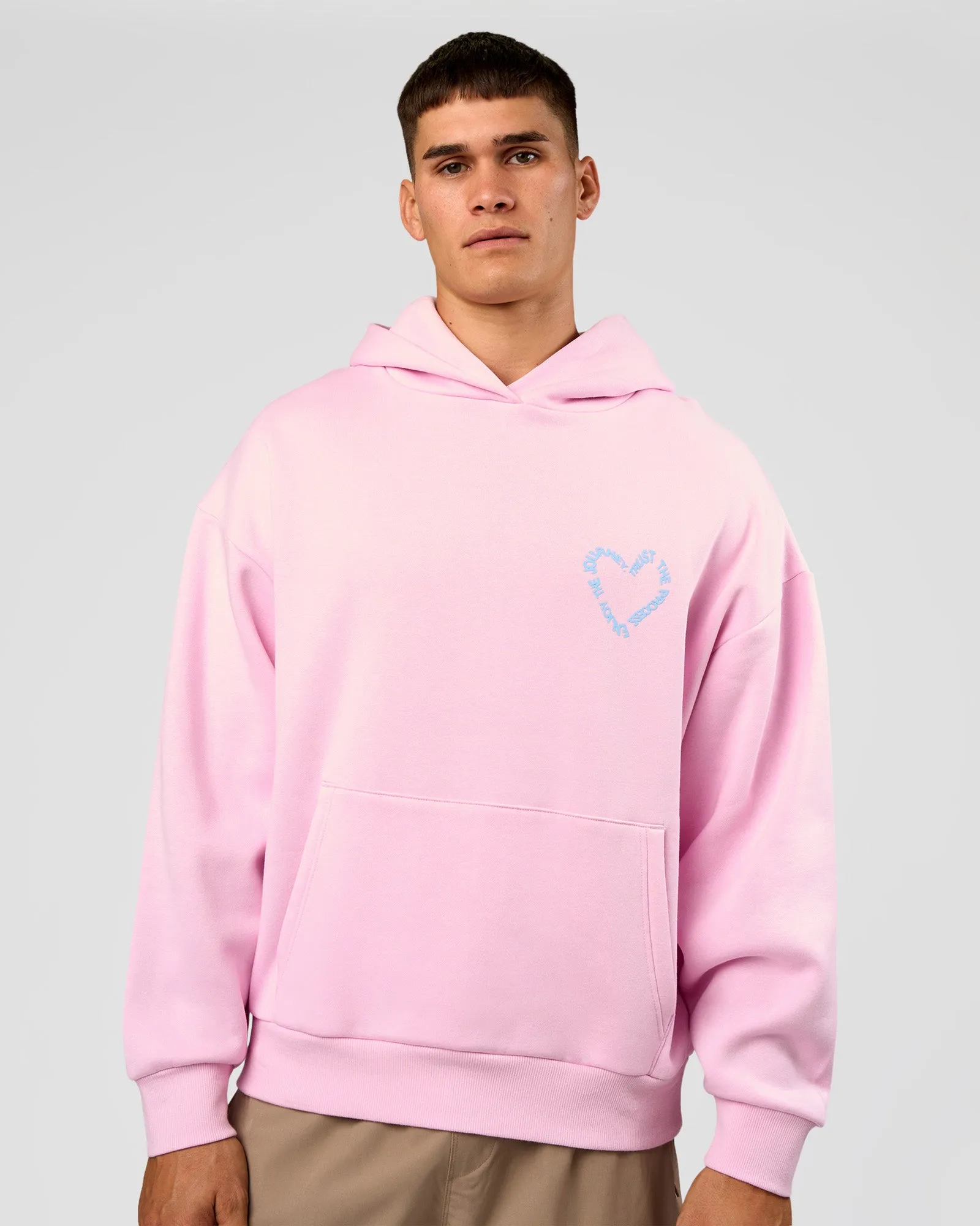 Unisex Love The Process Oversize Hoodie - Marshmallow-Open Air sold by LSKD product image thumbnail 3
