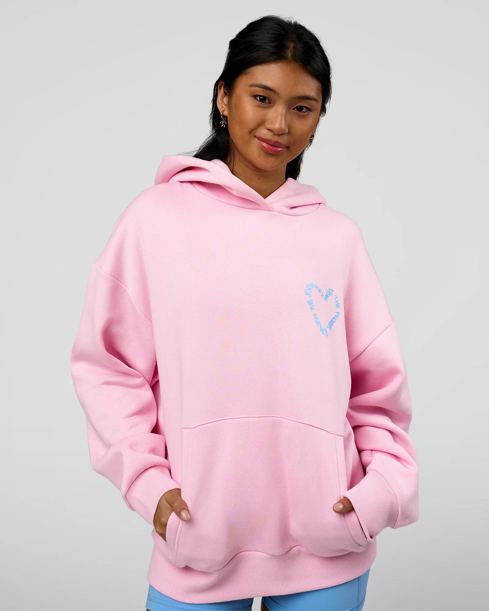 Unisex Love The Process Oversize Hoodie - Marshmallow-Open Air sold by LSKD product image thumbnail 5