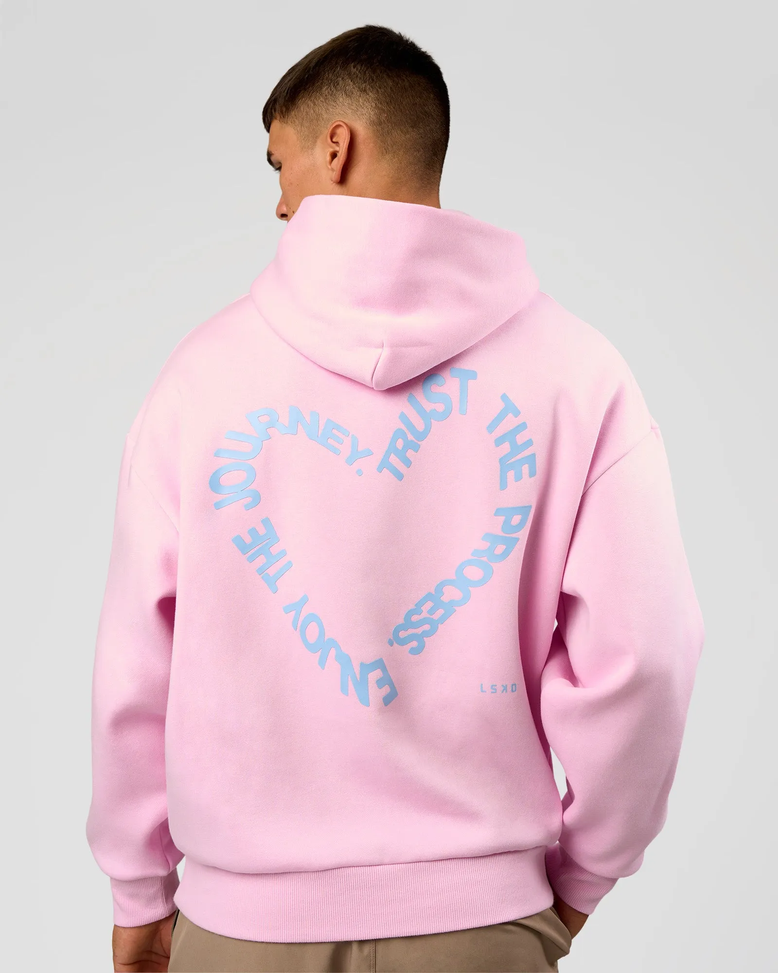 Unisex Love The Process Oversize Hoodie - Marshmallow-Open Air sold by LSKD product image thumbnail 2
