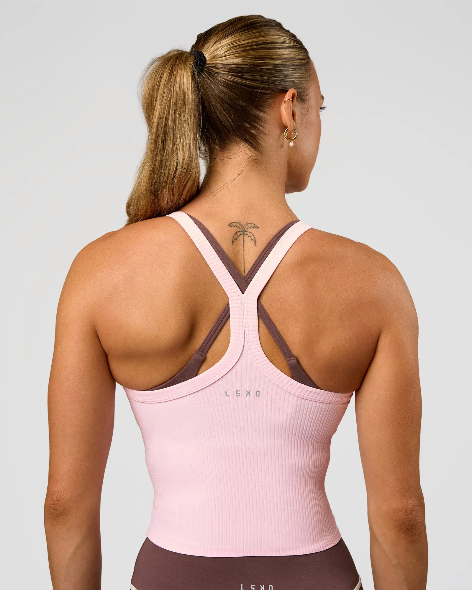 Flame Ribbed Tank - Marshmallow sold by LSKD product image thumbnail 4