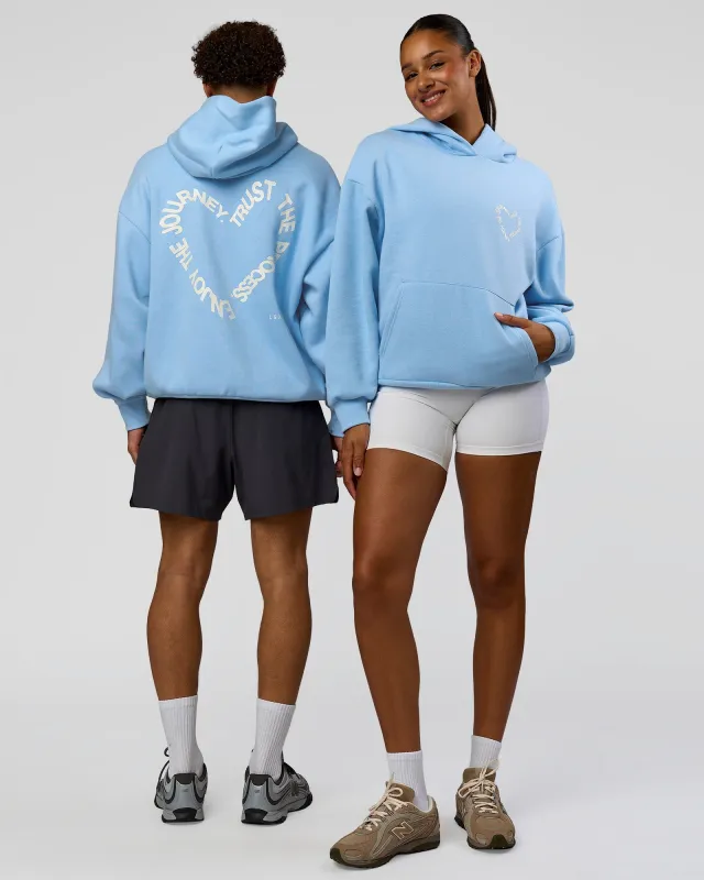 Unisex Love The Process Oversize Hoodie - Open Air-Off White made by LSKD