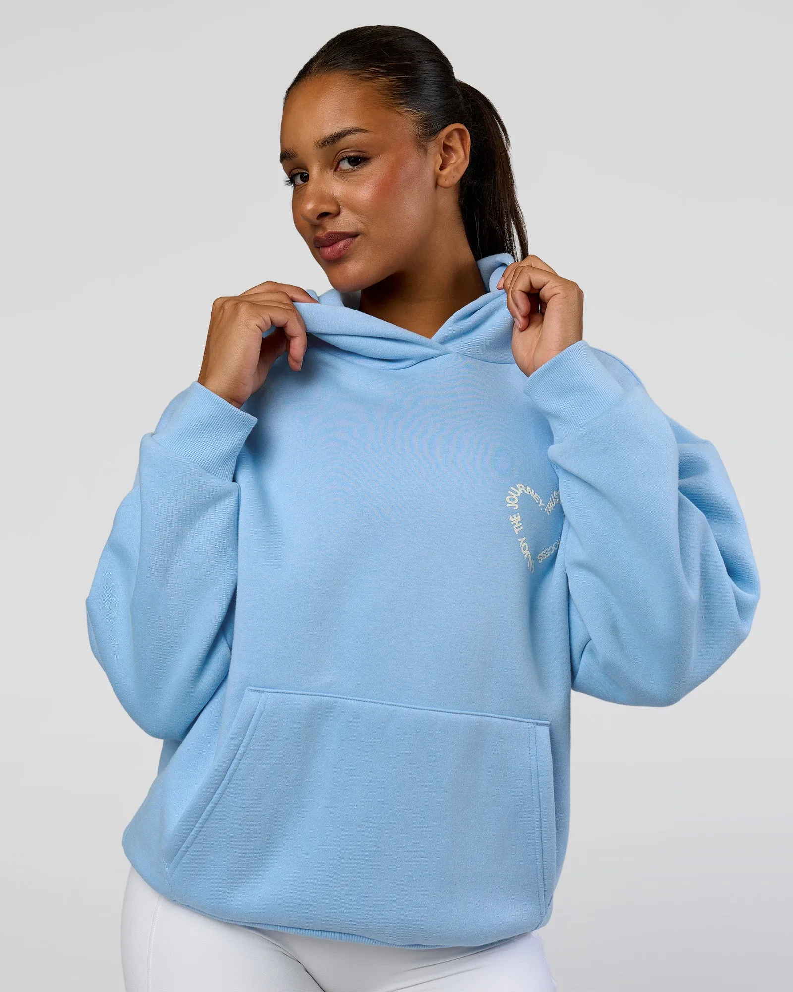 Unisex Love The Process Oversize Hoodie - Open Air-Off White sold by LSKD product image thumbnail 4