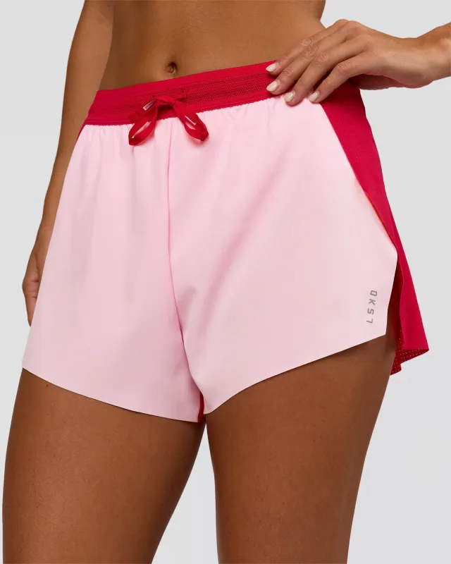 Accelerate 3" High-Rise Running Short - Scarlet-Marshmallow made by LSKD