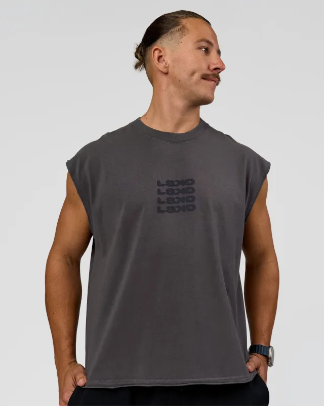 Move Fast Heavyweight Boxed Tank - Dark Storm Washed made by LSKD