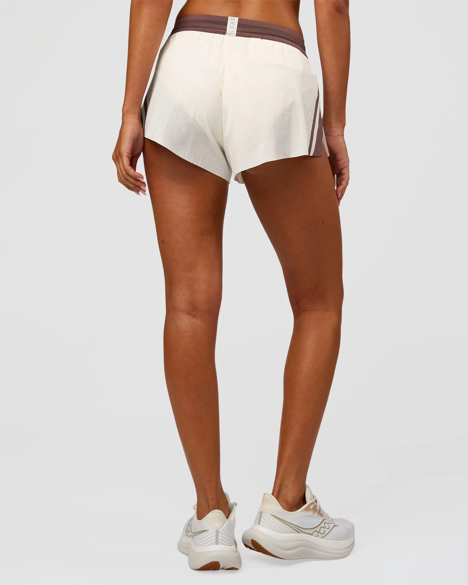 Accelerate 3" Force Mid-Rise Running Short - Cocoa powder-Off White sold by LSKD product image thumbnail 5