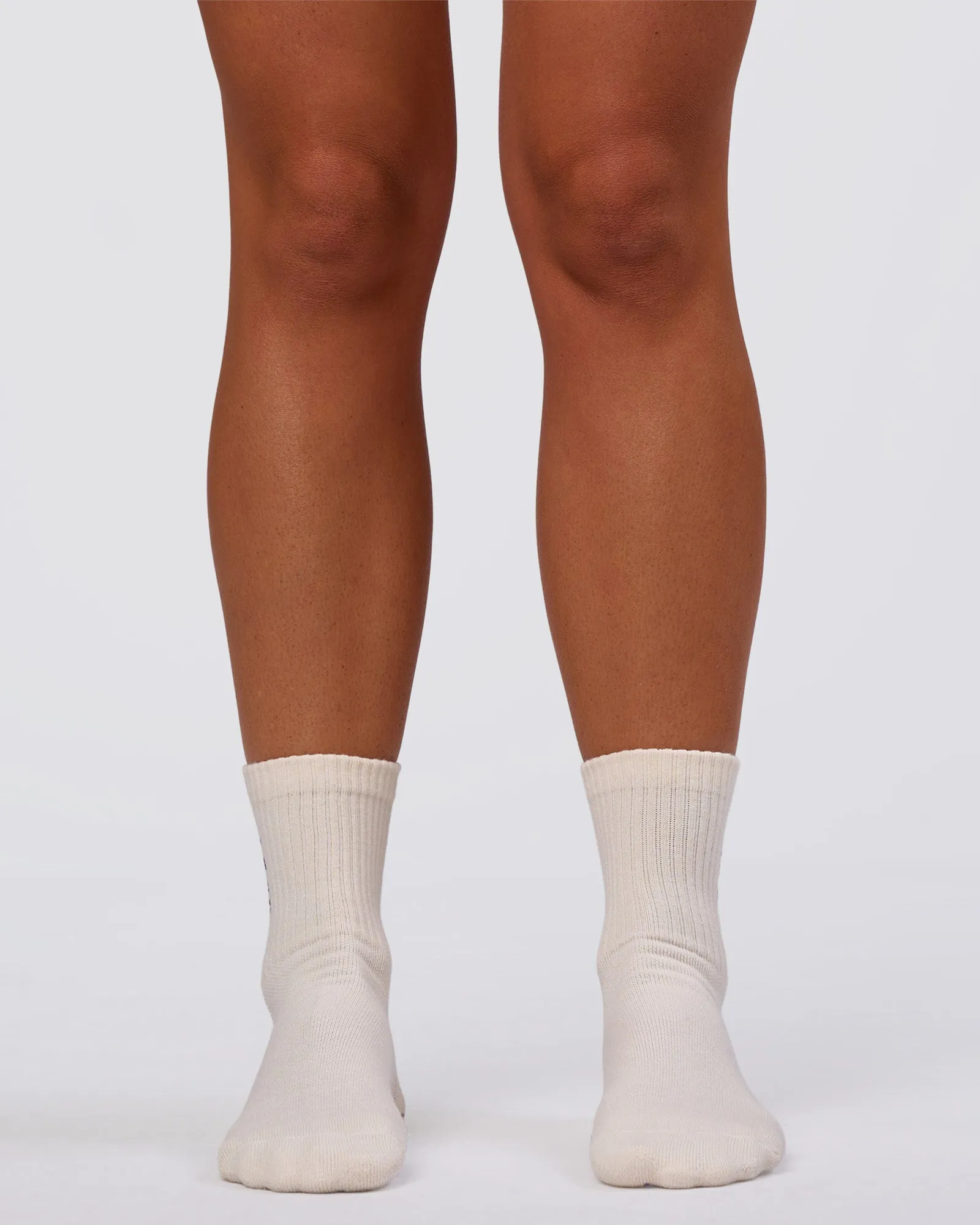 Signal Pilates Crew Grip Socks 2.0 - Off White-Fresh Purple sold by LSKD product image thumbnail 3