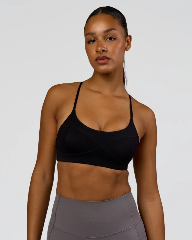Infinite Contour Sports Bra - Black made by LSKD