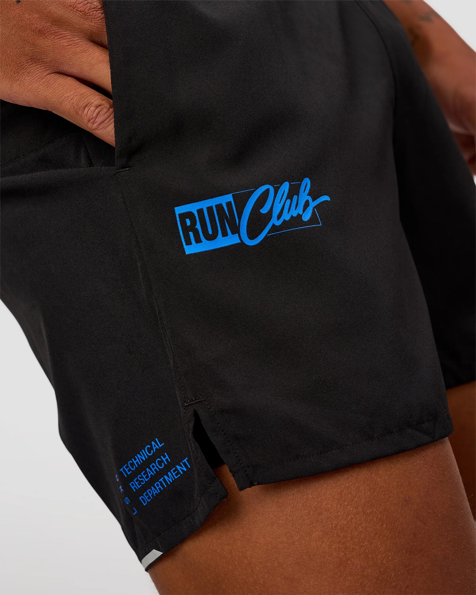 Pace 5" Lined Running Short - Black-Lime Glo Indigo sold by LSKD product image thumbnail 2