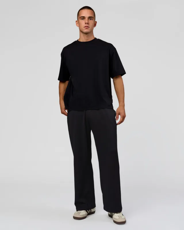 Everyday Elevation Waffle Wide Leg Pant - Black made by LSKD