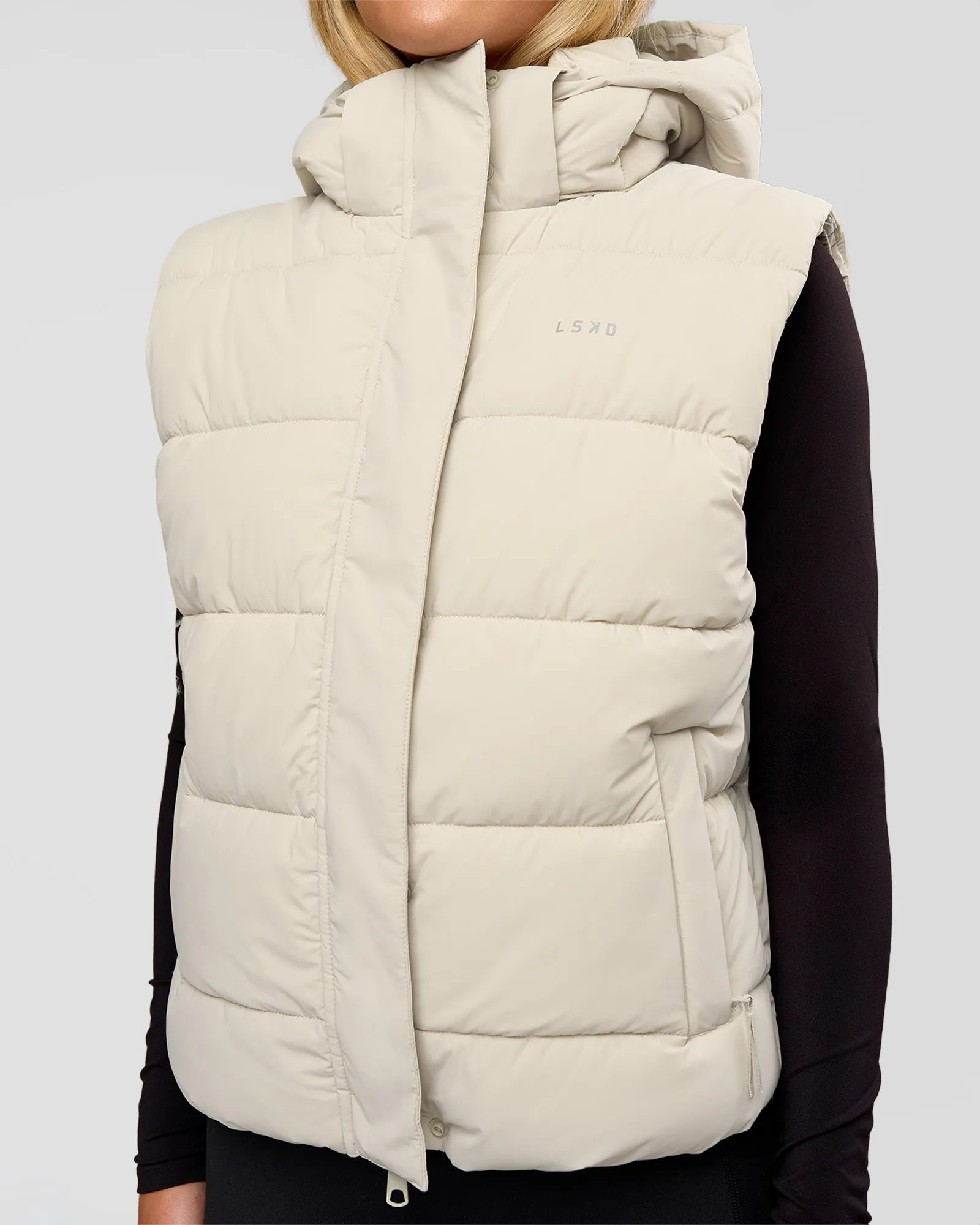 Go-To Puffer Vest - Shale Beige sold by LSKD