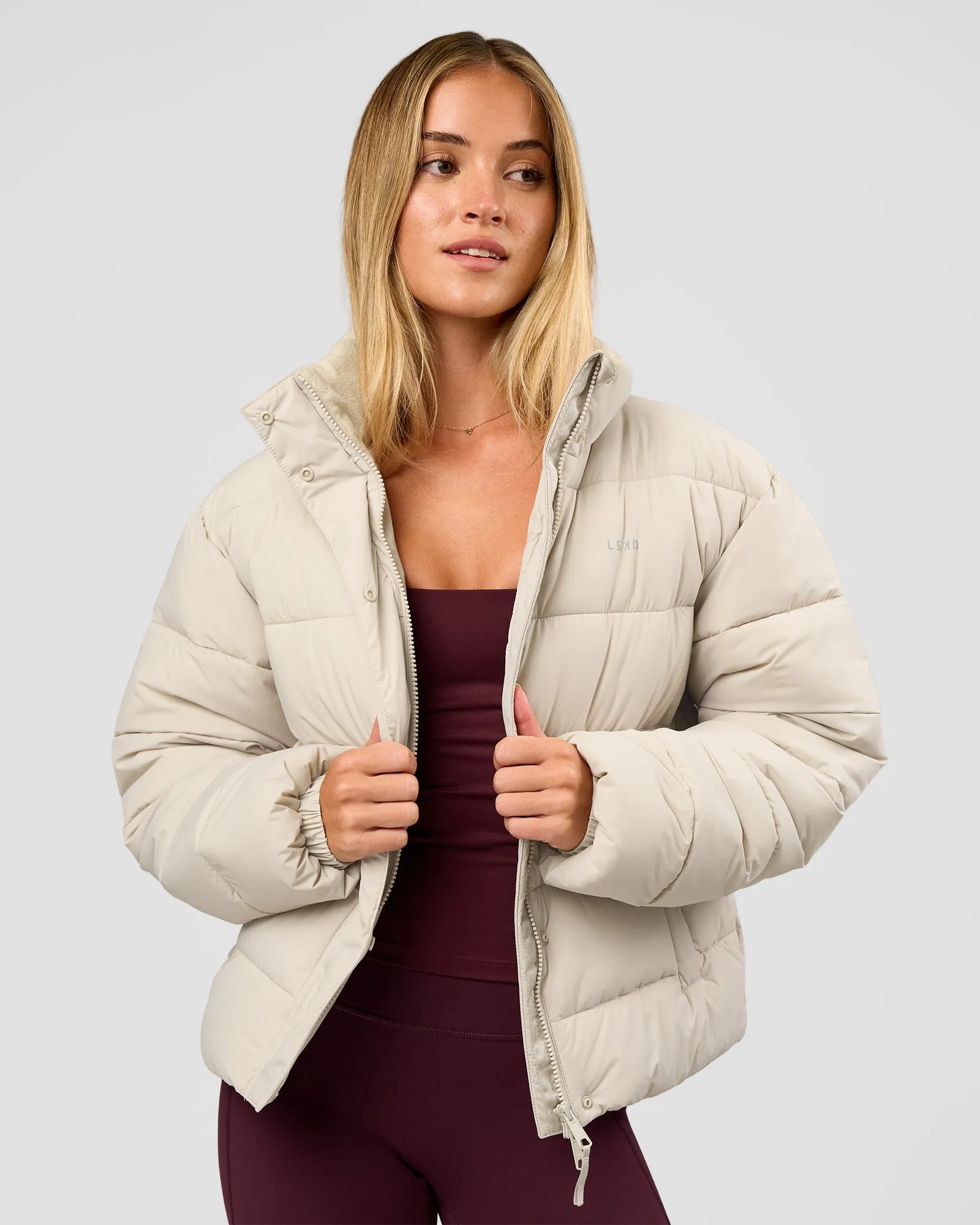 Go-To Puffer Jacket - Shale Beige sold by LSKD