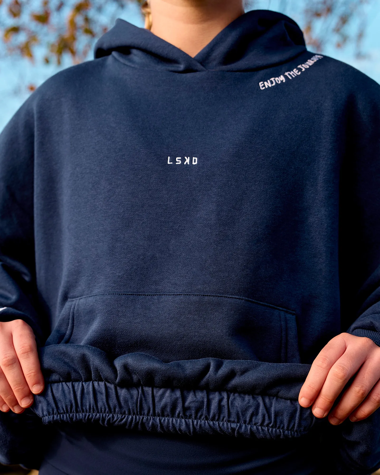 Zola Go-To Oversized Hoodie - Future Navy sold by LSKD product image thumbnail 3
