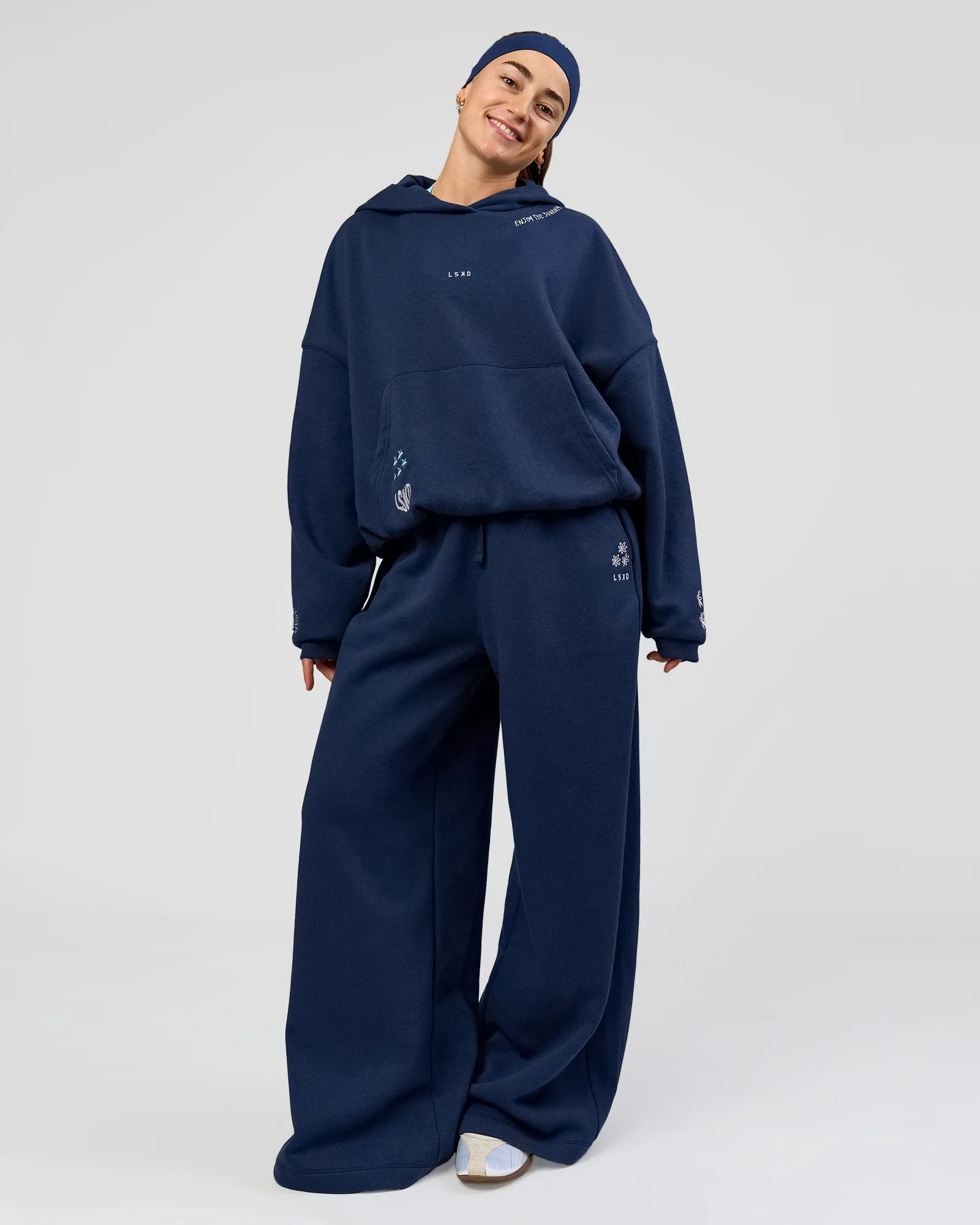 Zola Go-To Oversized Hoodie - Future Navy sold by LSKD product image thumbnail 4