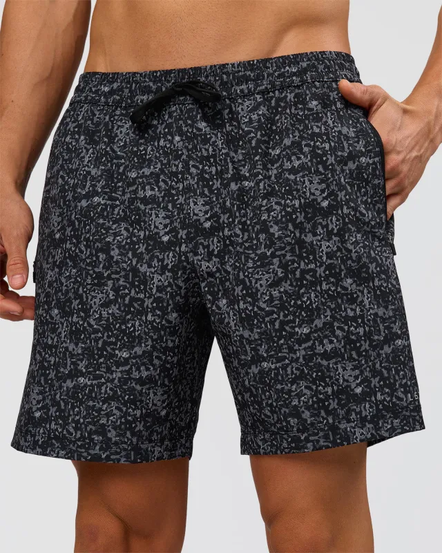 Rep 7'' Performance Short - Energy Print Black made by LSKD