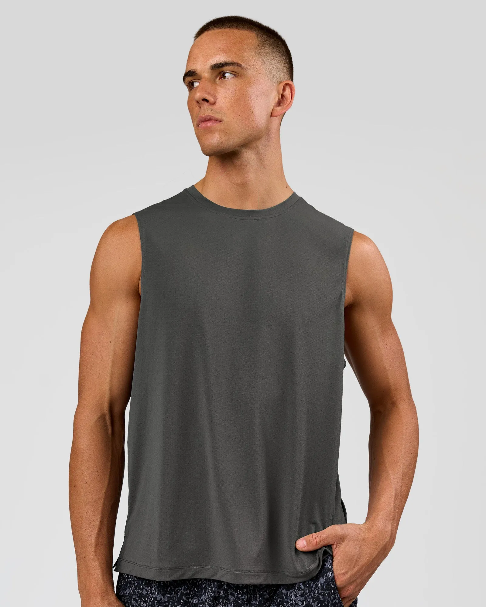 Rep Muscle Training Tank - Dark Storm sold by LSKD
