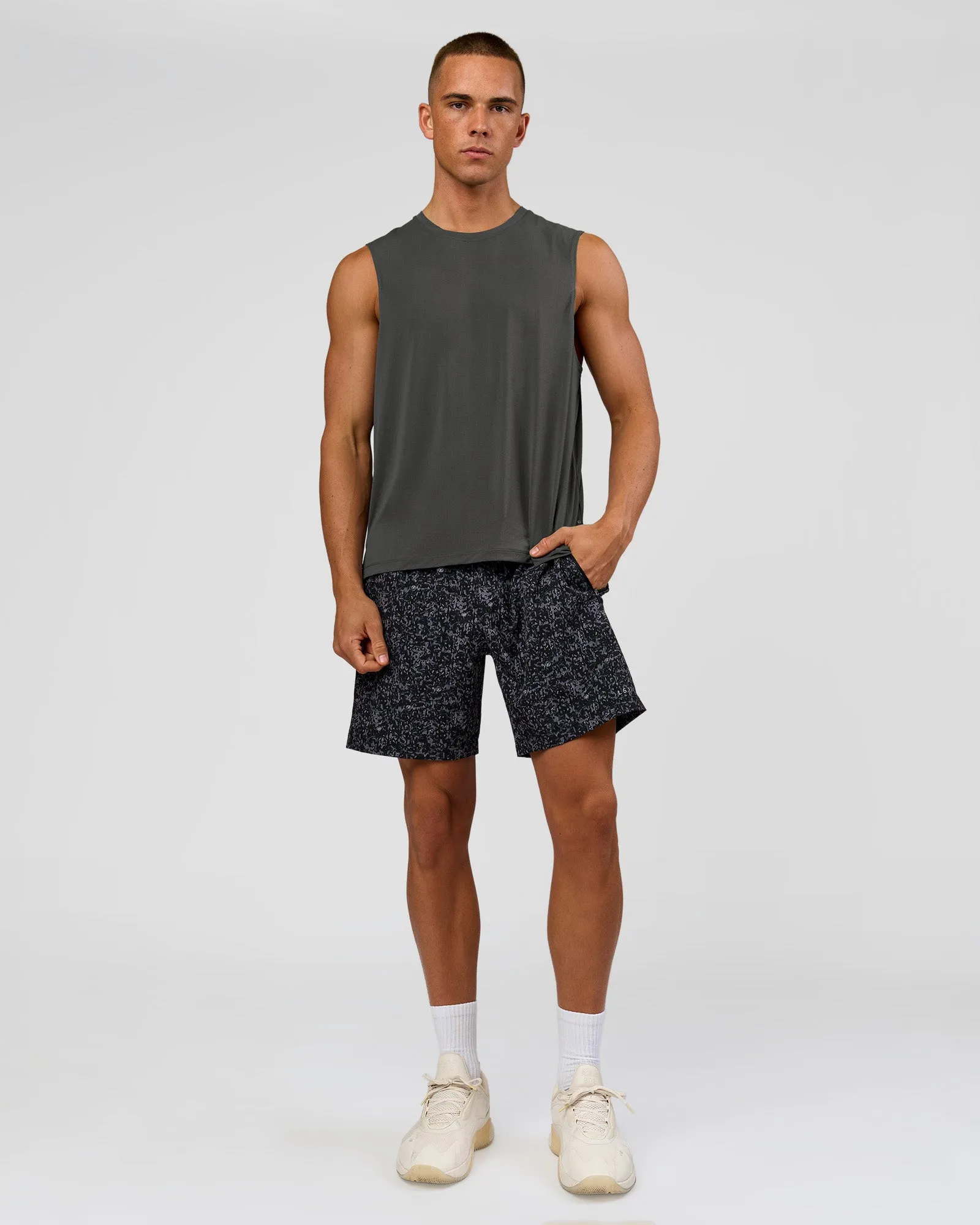 Rep Muscle Training Tank - Dark Storm sold by LSKD product image thumbnail 2