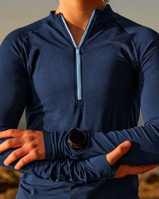 GG AeroFLX+ Long Sleeve Half Zip - Future Navy-Baltic Sea made by LSKD