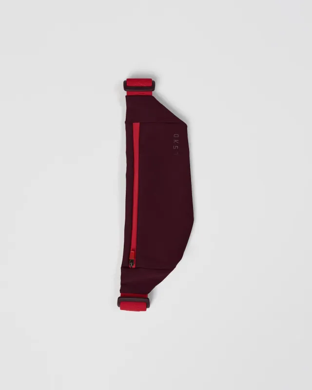 Accelerate Run Belt - Cherry Lacquer-Scarlet made by LSKD