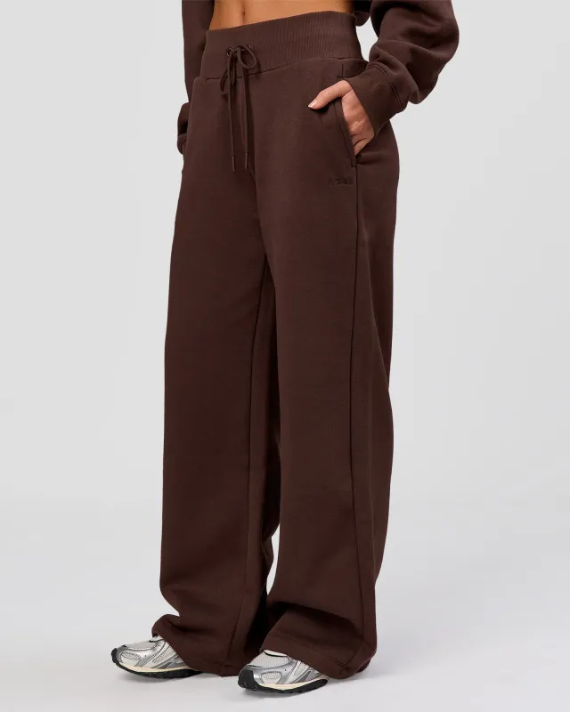 Go-To Wide Leg Track Pant - Hot Chocolate made by LSKD